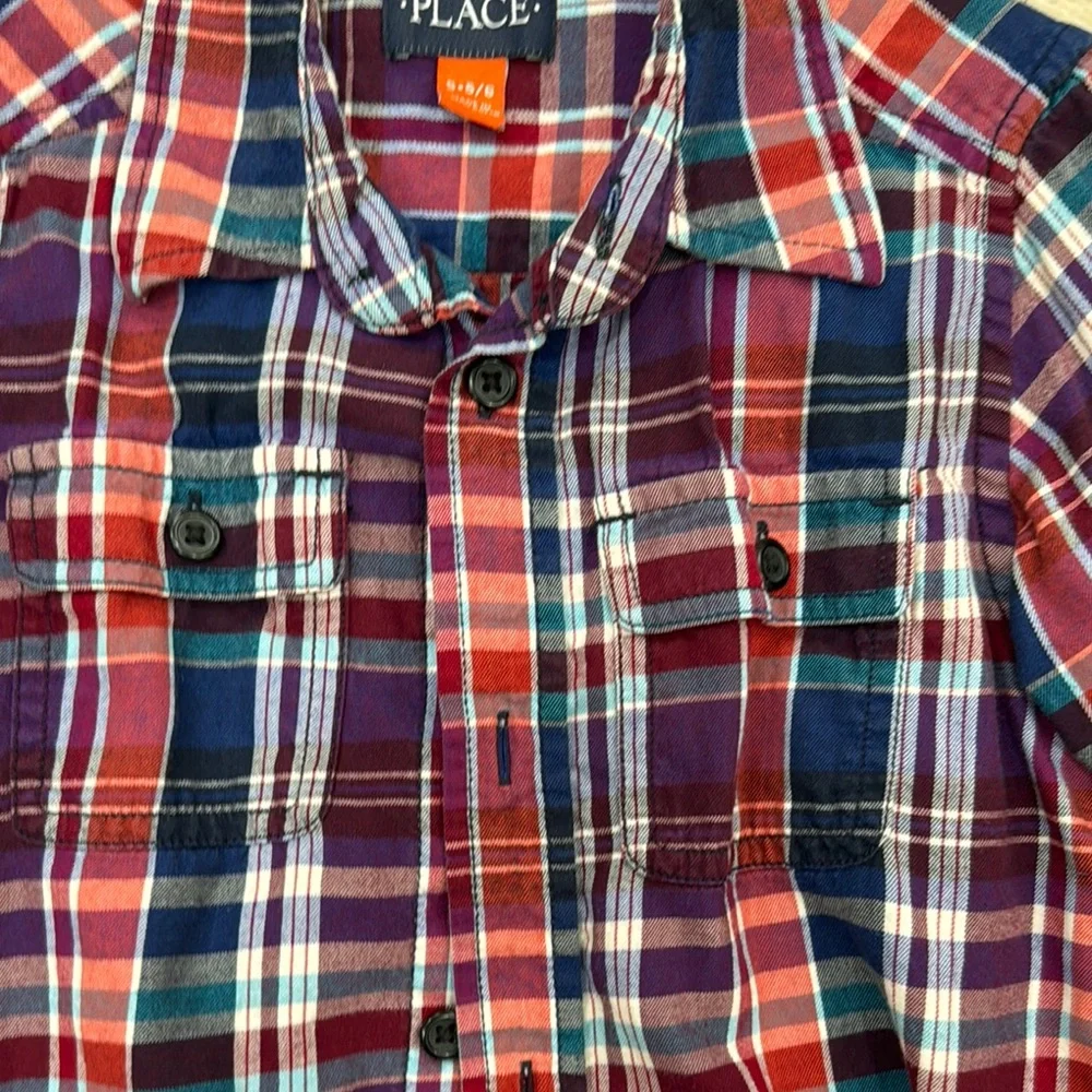 The Children's Place Plaid Button-Up Shirt